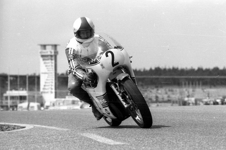 Jarno Saarinen kör i Hockenheim, 1973.