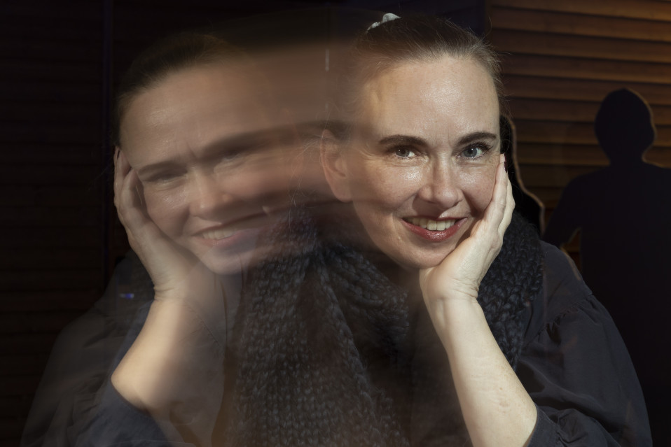 Yrsa Sigurdardottir lähikuvassa.