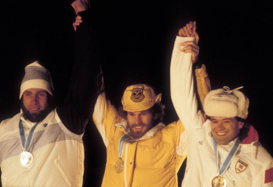 Juha Mieto, Thomas Wassberg ja Ove Aunli olivat 15 kilometrin mitalistit Lake Placidin olympialaisissa vuonna 1980.
