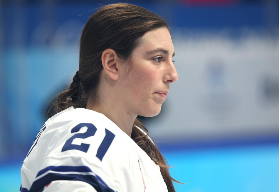 USA:n Hilary Knight Pekingin olympialaisissa.