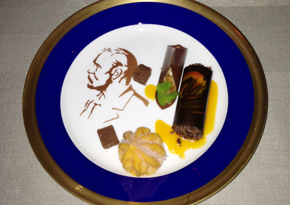 Ruoka-annos Nobel-juhlassa.
