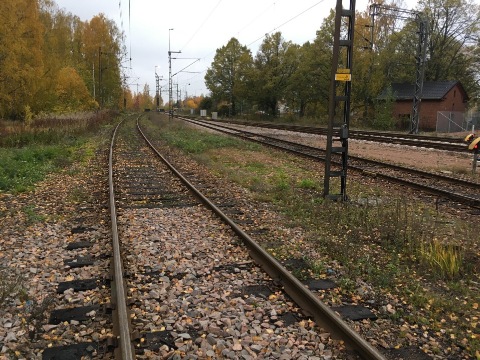 Junaraiteet Kotkan rautatieasemalla