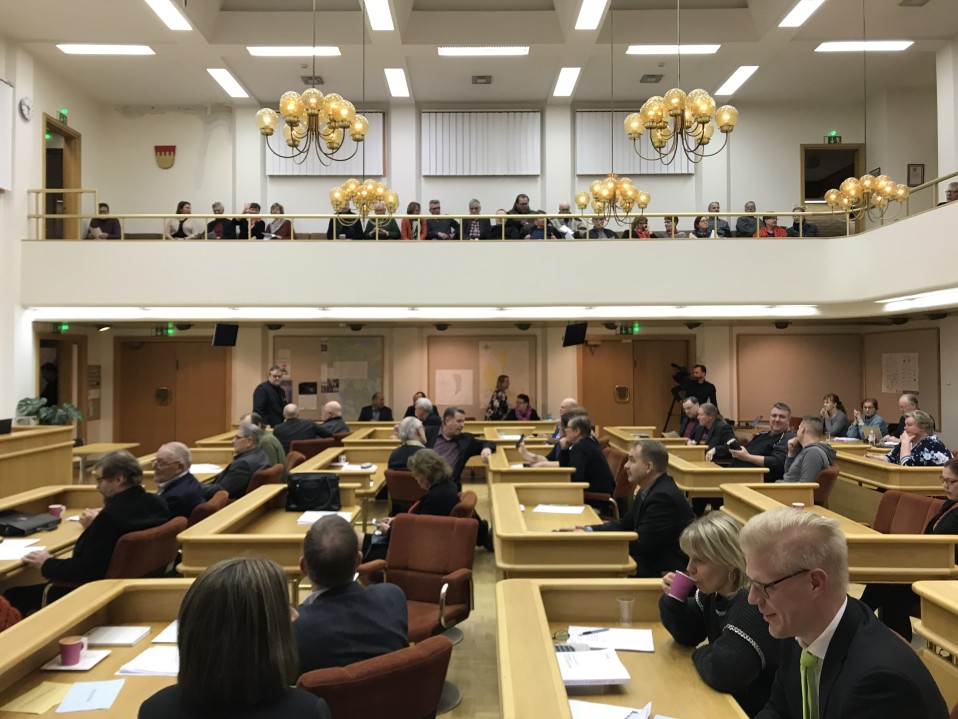 Mänttä-Vilppulan kaupunginvaltuuston kokous.