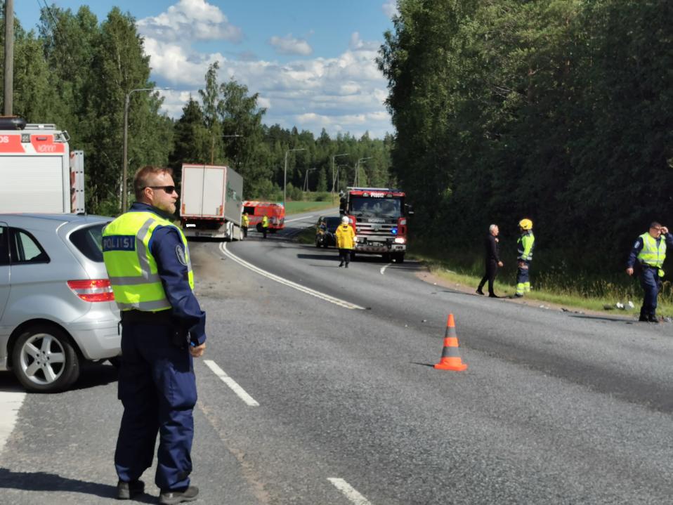 onnettomuuspaikka Parkanossa
