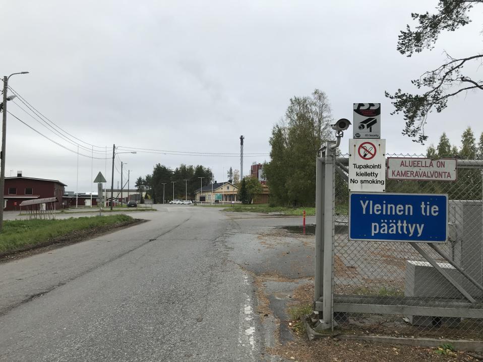 Binderholzin sahan sisäänkäynti Lieksassa.
