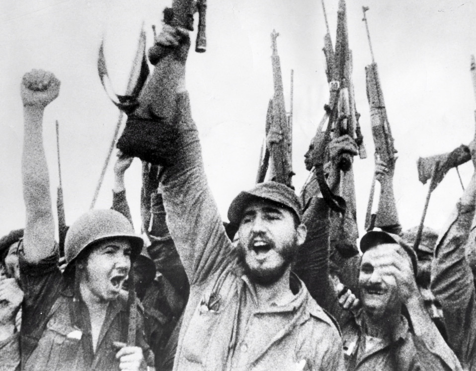 Fidel Castro juhlii.