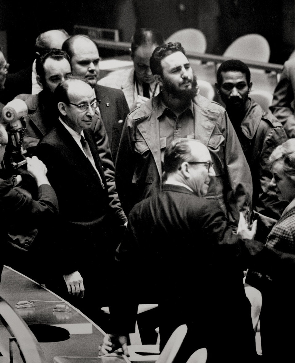 Fidel Castro New Yorkissa syyskuussa 1960.