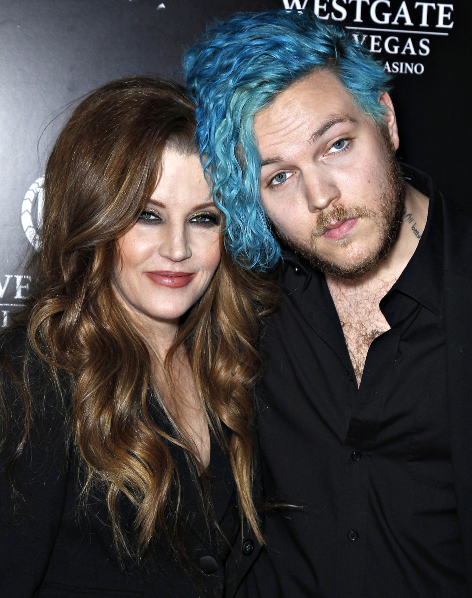 Lisa Marie Presley ja Benjamin Keough Las Vegasissa vuonna 2015.
