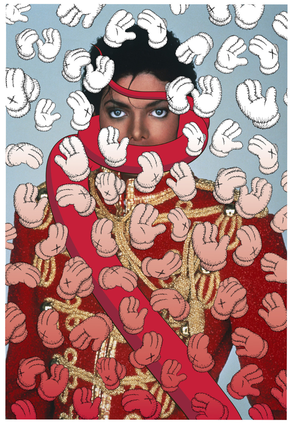 KAWSin teos on Michael Jacksonin muotokuva Interview Magazinelle.