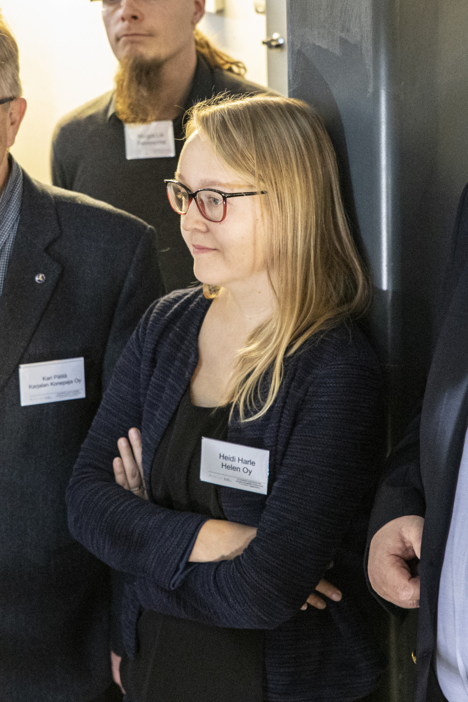 Helenin asiantuntija Heidi Harle vierailulla LUT-yliopistolla.