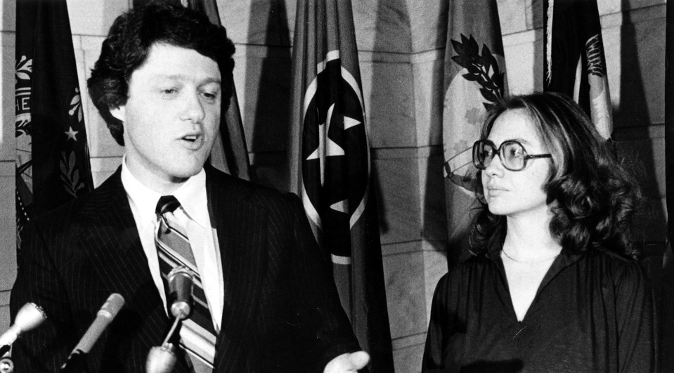 Bill ja Hillary Clinton Arkansasin kuvernööriaikoina 1979-1981.