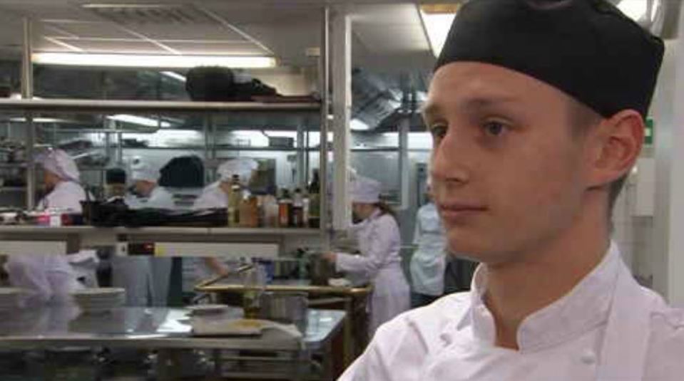 kokkiopiskelija Reko Canth, ravintolakoulu Perho