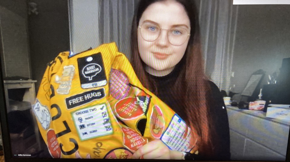 Kajaanin amk:n opiskelijakunnan puheenjohtaja Milla Karvonen.