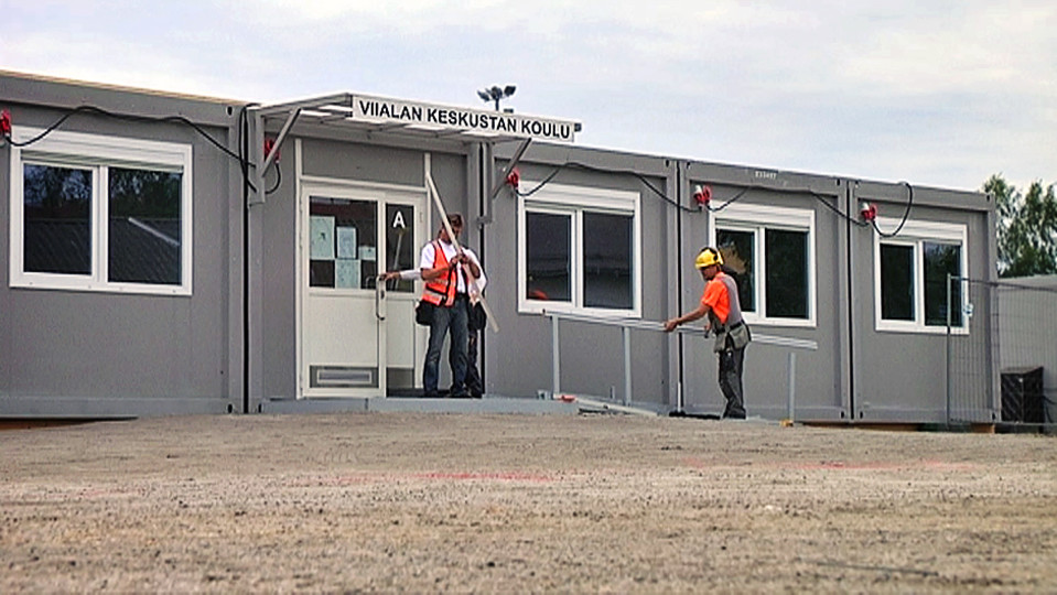 Viialan Keskustan koulu, väistötilat