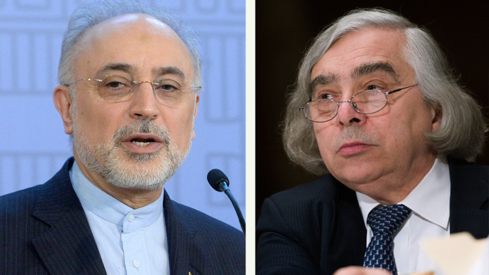 Ali akbar Salehi ja Ernest Moniz.