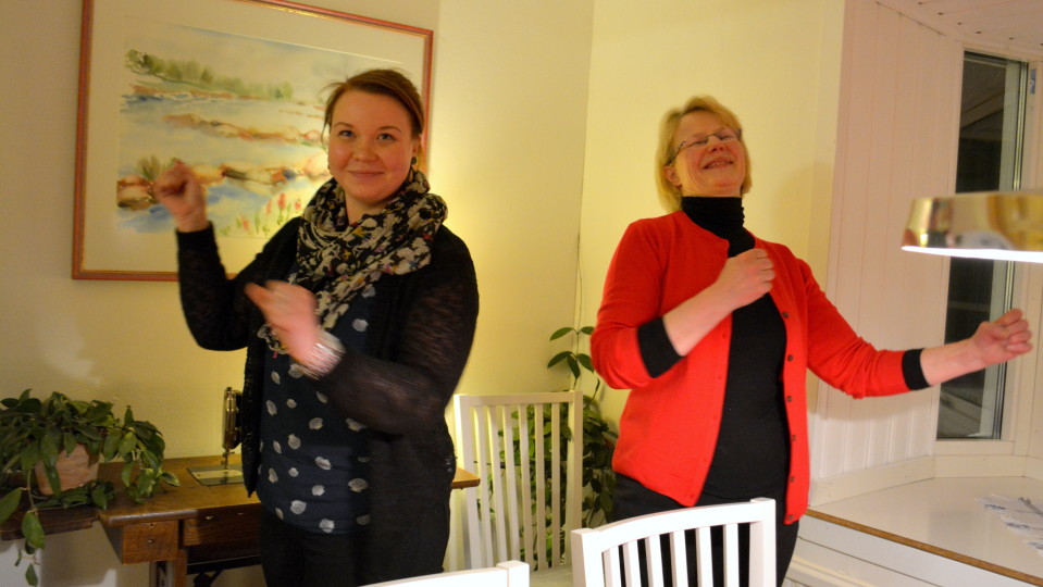 Lipponaiset Emilia Köpman ja Mirja Heinonen.