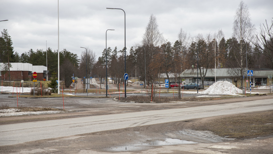 Rautjärven keskustaa.