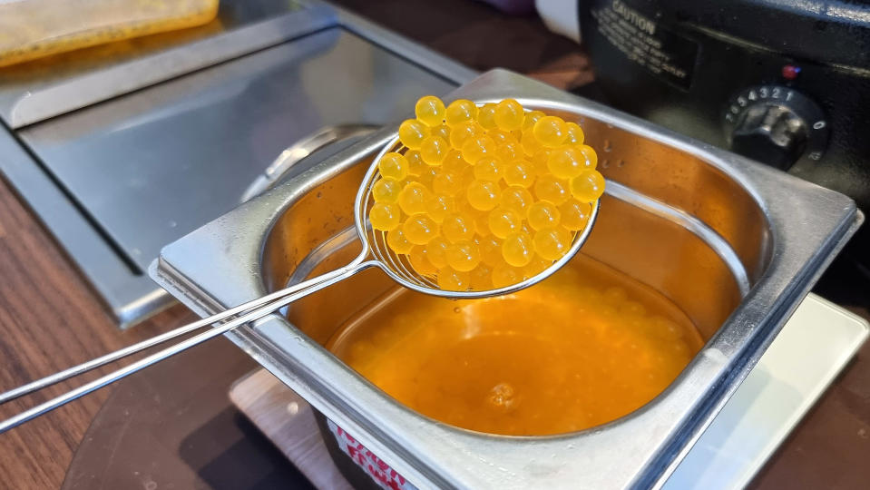 Passionhedelmä Popping Boba -kuulia