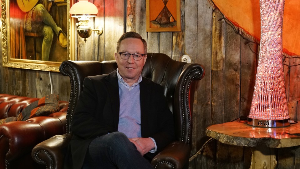 Elinkeinoministeri Mika Lintilä Utsjoella 10.1.2018.