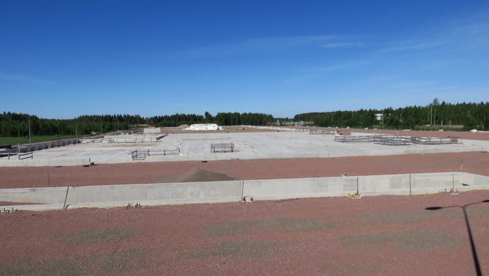 Vaalimaa Shopping Centerin perustukset.