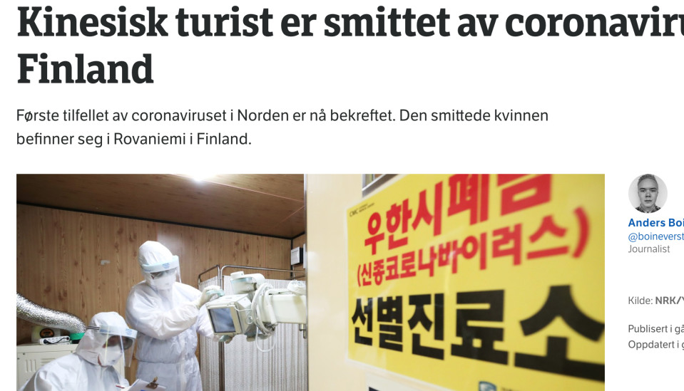 Kuvakaappaus nrk.no