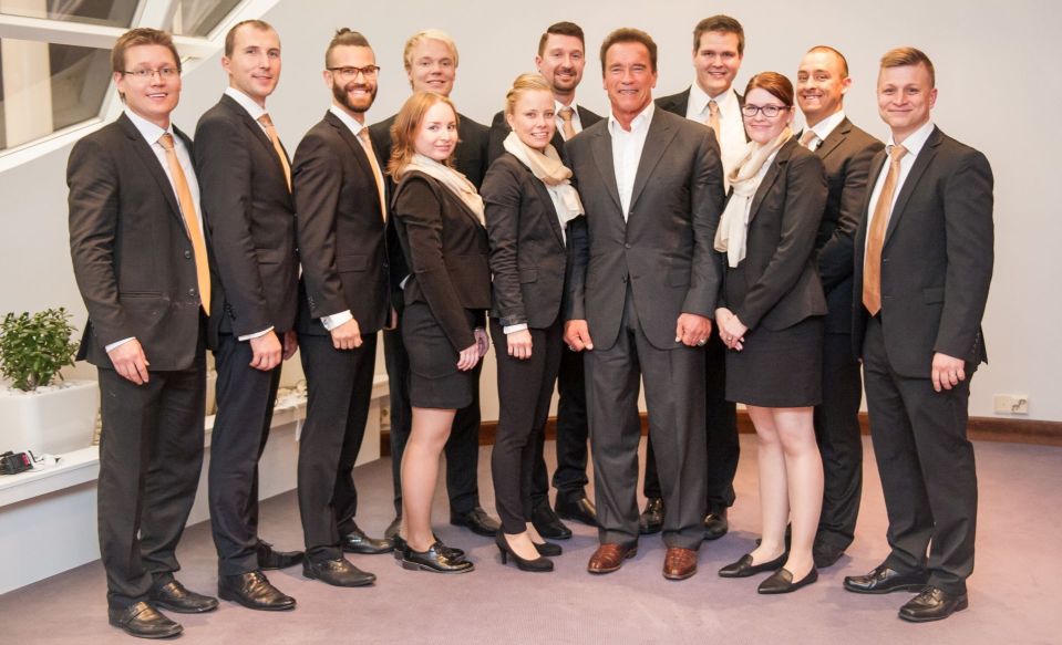 Al Goren jälkeen NBF sai lavalle senaattori-filmitähti Arnold Schwarzeneggerin.