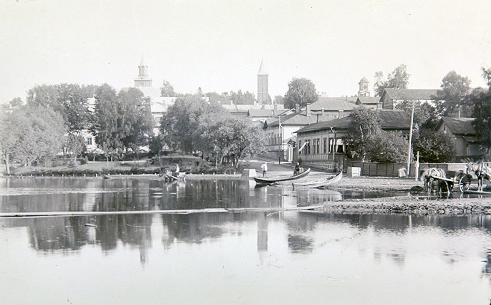 Valapaton tulva vuonna 1899 Lappeenrannan satamassa