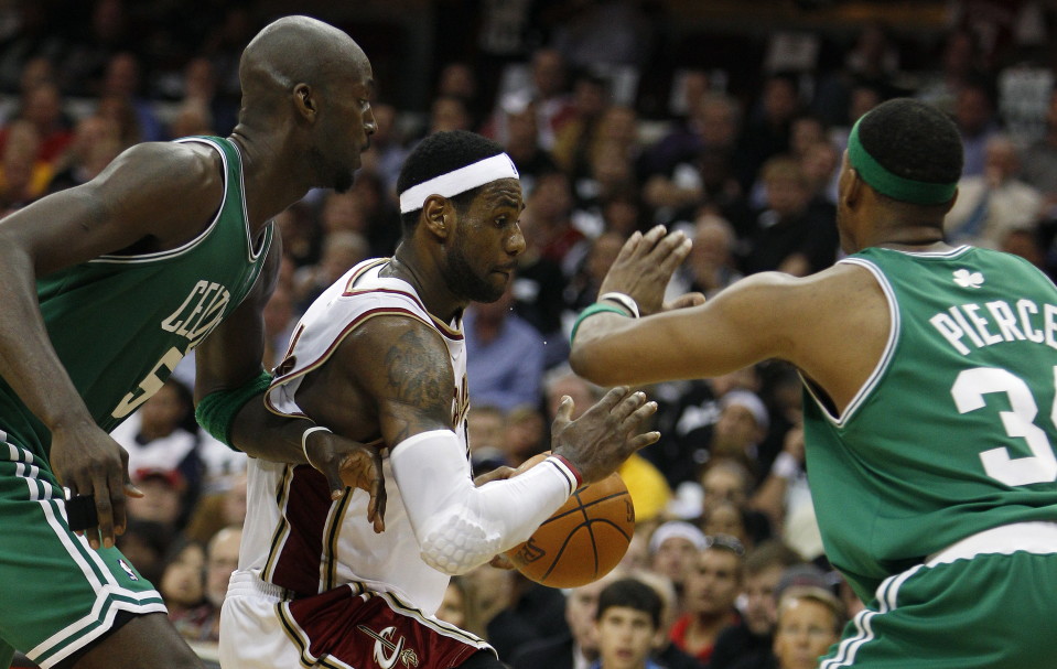 Kevin Garnett, LeBron James ja Paul Pierce vuonna 2010.