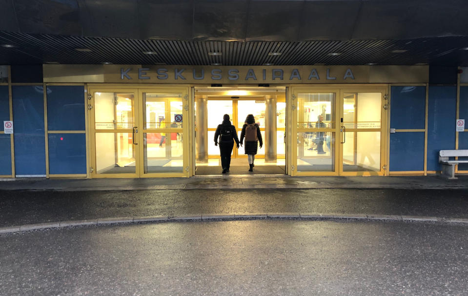 Päijät-Hämeen keskussairaalan pääovet