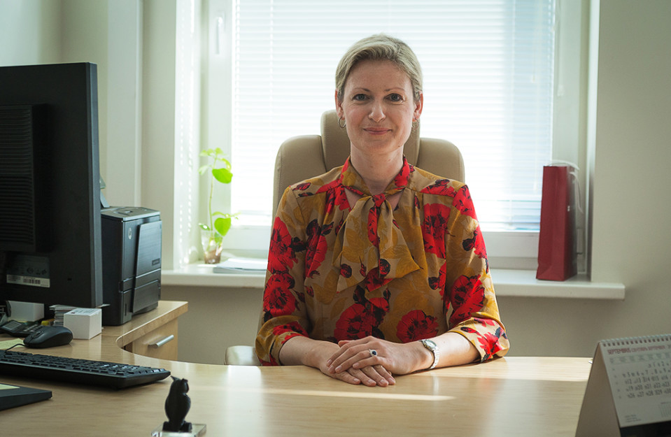Stradiņš-yliopiston kansainvälisen osaston johtaja Baiba Pētersone.
