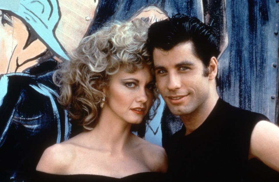 Näyttelijä, laulaja Olivia Newton-John ja näyttelijä John Travolta.