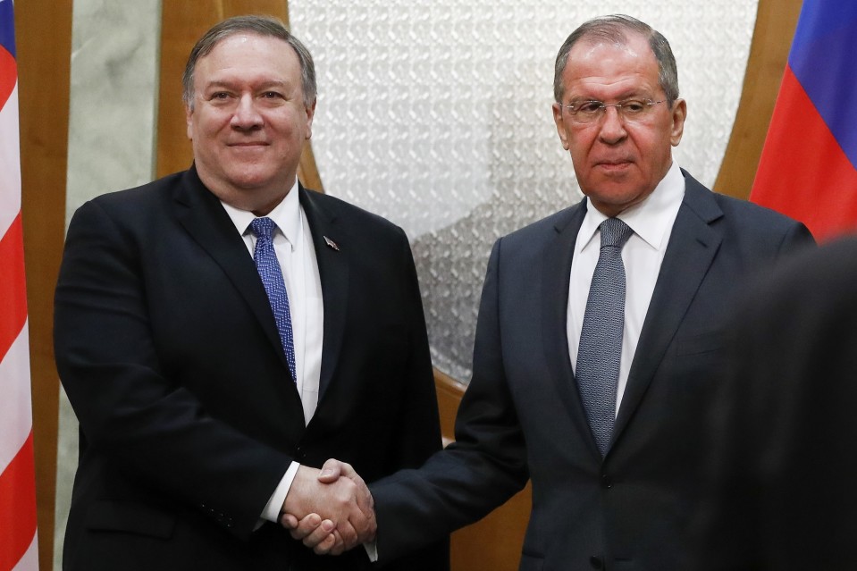 Yhdysvaltain ulkomisteri Mike Pompeo tapasi venäläisen virkaveljensä Sergei Lavrovin Sotshissa 14. toukokuuta.