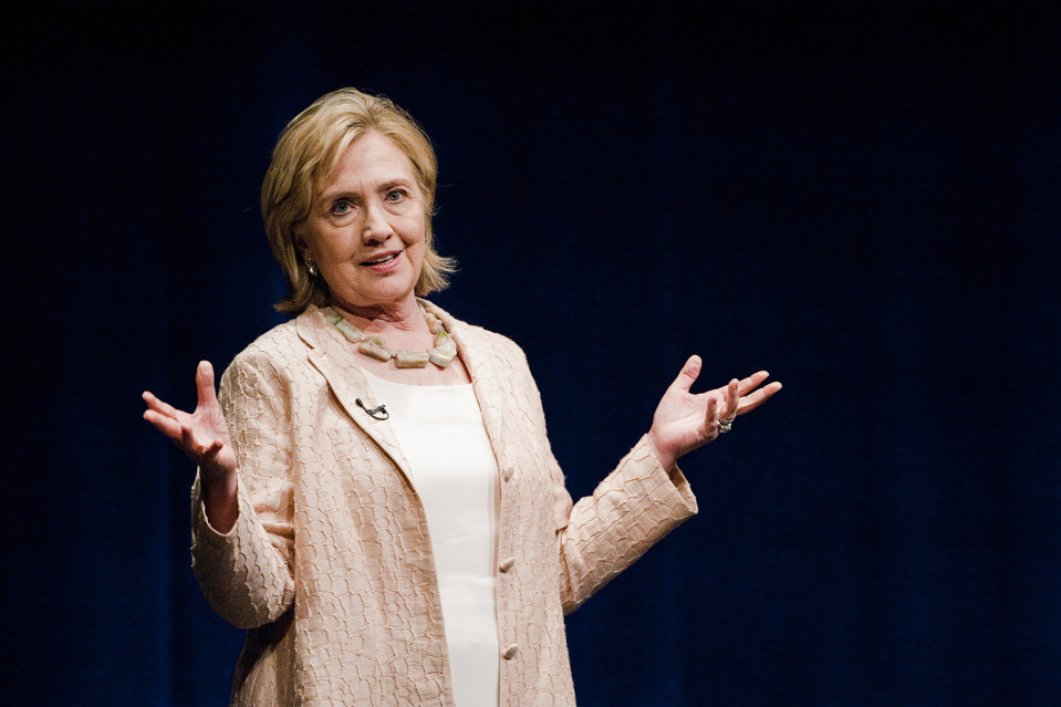 Hillary Clinton puhumassa Austinissa, Texasissa, vuonna 2014.