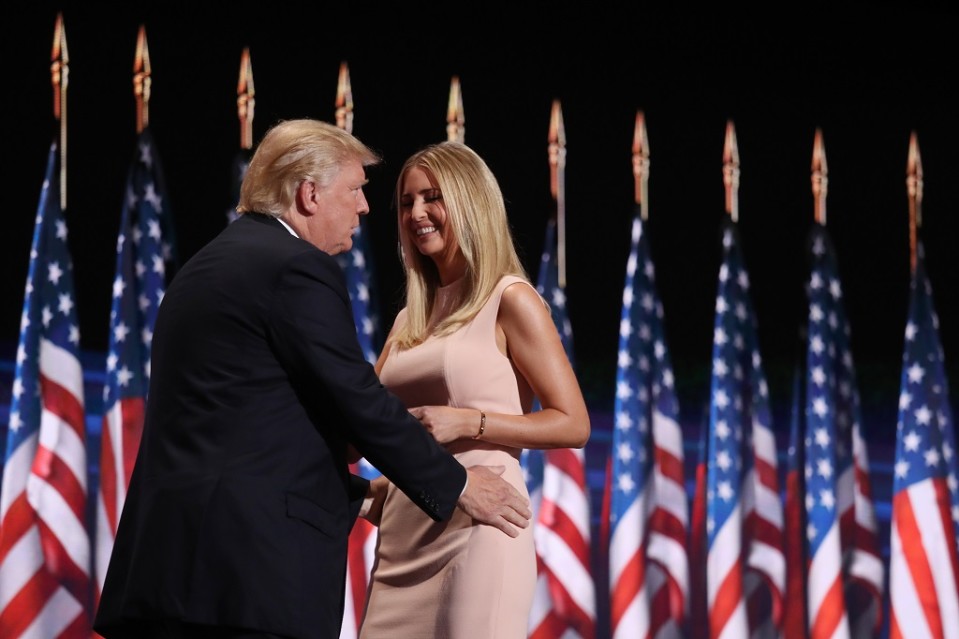 Ivanka Trump piti puheen isästään republikaanien puoluekokouksessa Ohiossa heinäkuussa.