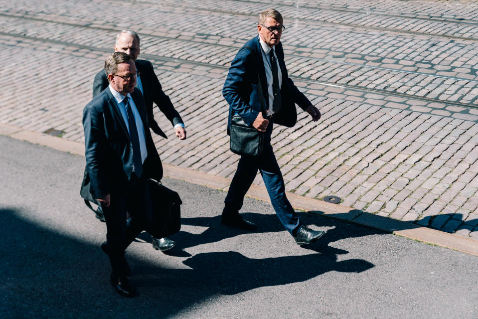 Mika Lintilä, Jari Leppä, Matti Vanhanen, Säätytalo, 08.07.2020