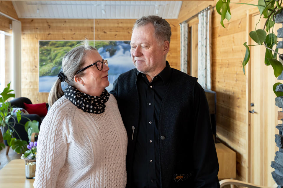 Ylläs Huminan yrittäjäpariskunta Meeri ja Toivo Qvist