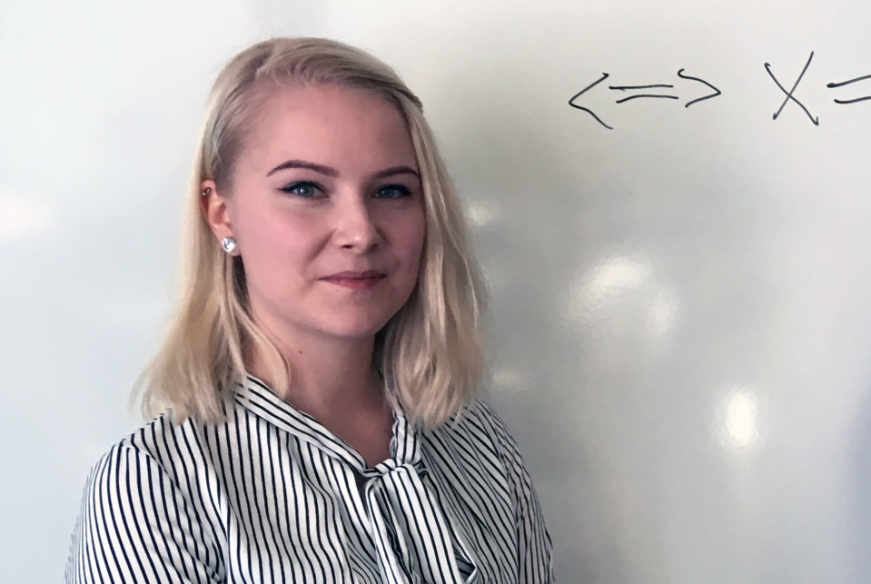 Elina Sepän mielestä ammattikouluissa pitäisi olla enemmän matematiikan kursseja.