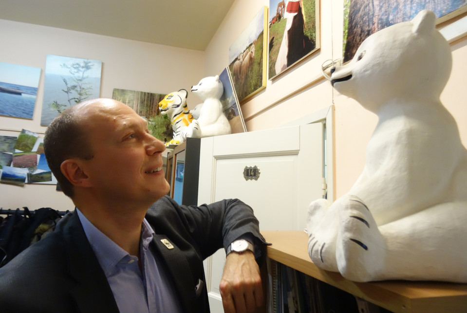 Maailman luonnonsäätiön Aleksandr Šestakov on huolissaan arktisen ilmaston muutoksesta.