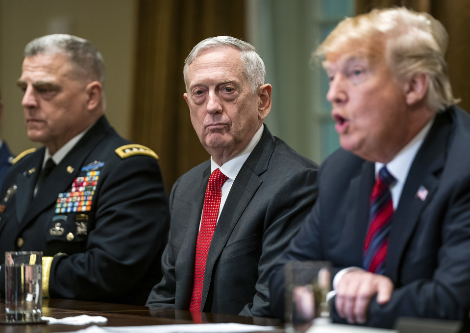 Jim Mattis ja Donald Trump.