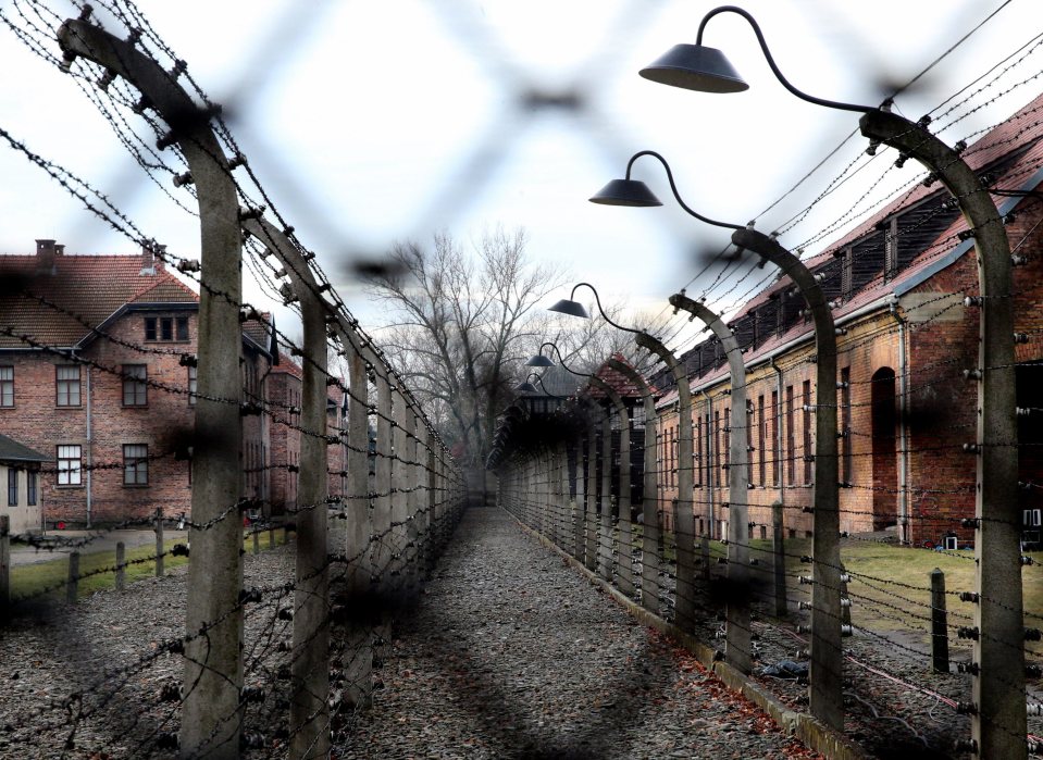 Före detta förintelselägret i Auschwitz.