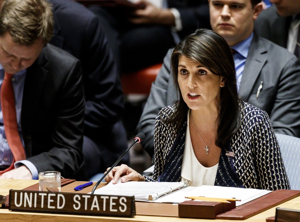 USA:n YK-suurlähettiläs Nikki Haley