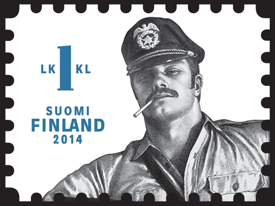 Tom of Finland -postimerkki.