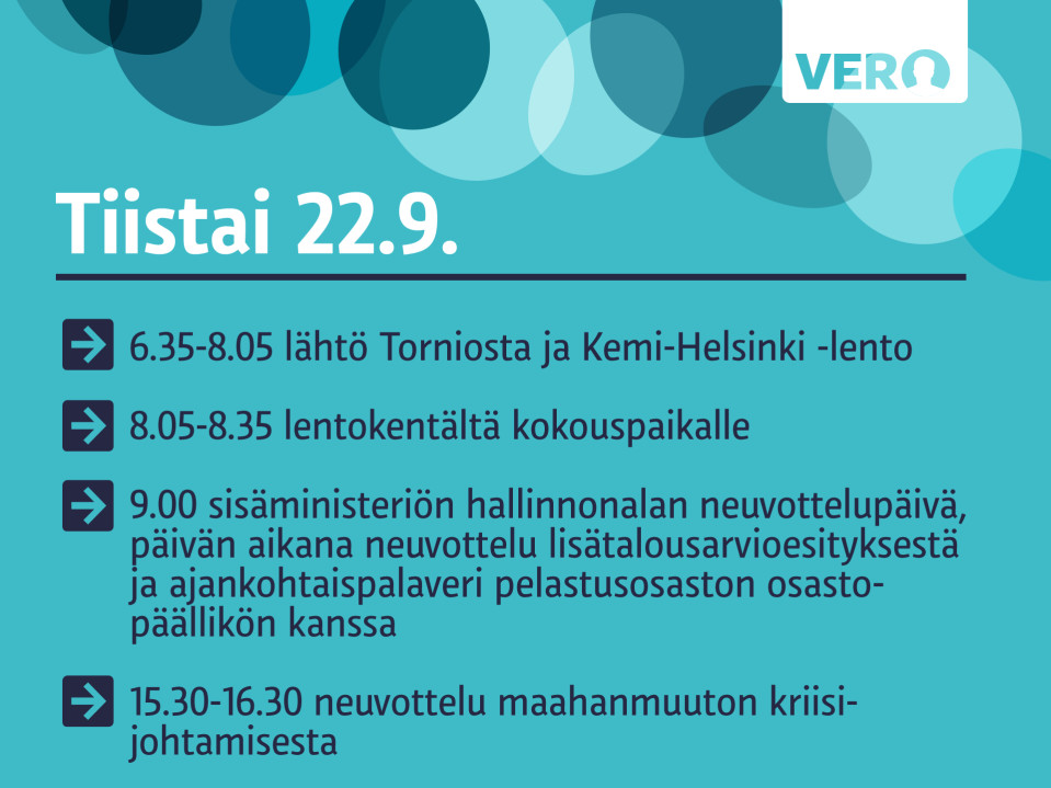 Tiistai 22.9.