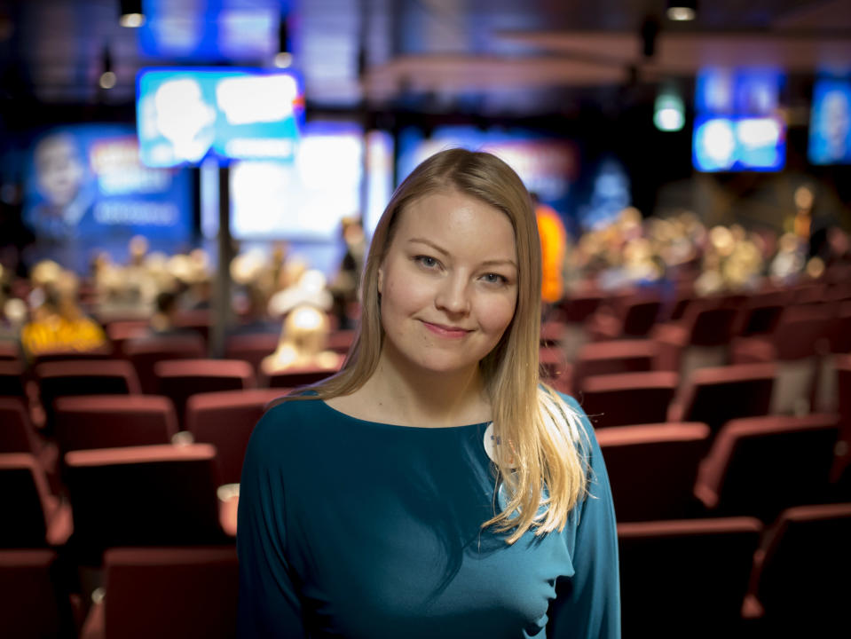 Janika Takatalo, eduskuntavaaliehdokas, Varsinais-Suomi, kokoomusopiskelijoiden puheenjohtaja