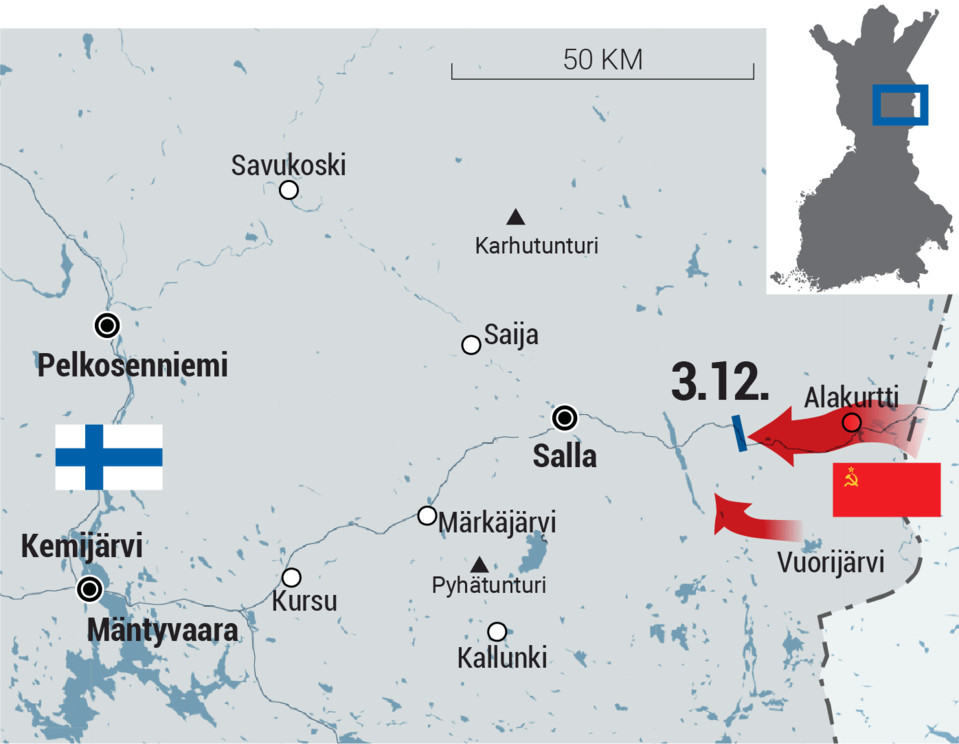 Neuvostoliitoin hyökkäys Lapissa, joulukuu 1939