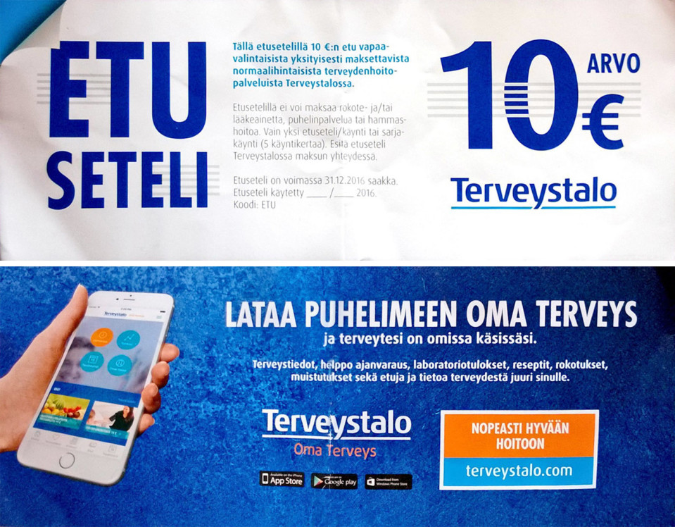 Etuseteli terveystalo.