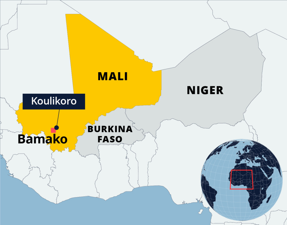 Kartalla Mali, Burkina Faso ja Niger.