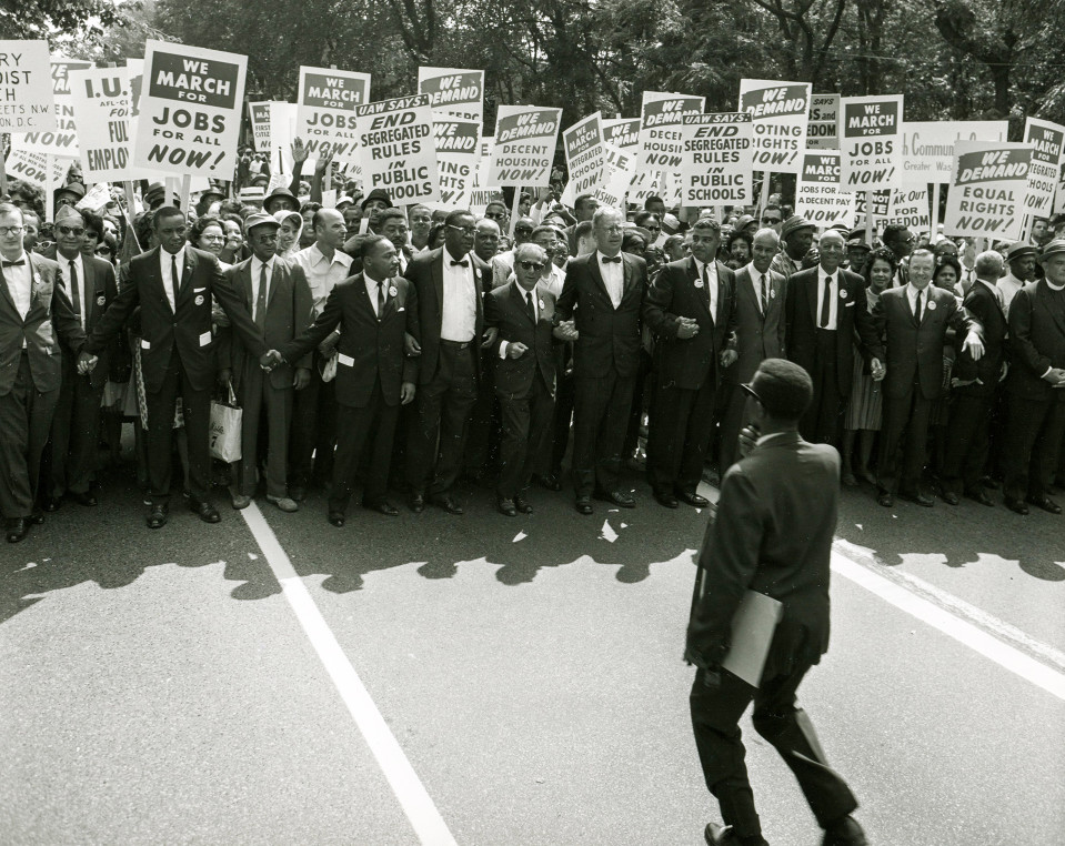 Martti Luther King marssilla 28. elokuuta 1963