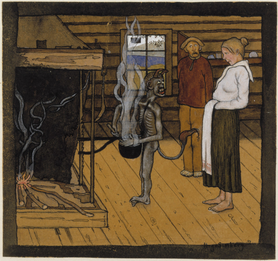 Hugo Simberg: Piru padan ääressä