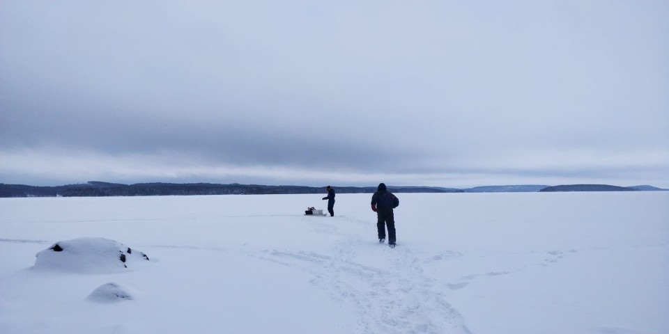 Kalastajia Pielisellä.